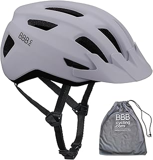 BBB Bicycle Helmet Adult Mountain Bike Road Bike Removable Visor and Insect Net Condor 2.0 Travel Bag BHE-173T Matte White M (54-58 cm), M (52-58 cm)