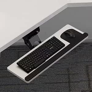 Amazon.com: FKHFTI 360 Keyboard Tray Under Desk 30inch Retractable Desk ...
