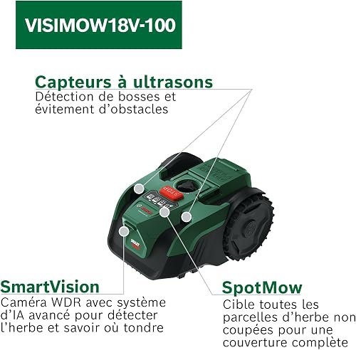 Bosch Tondeuse Robot sans-Fil VISIMOW18V-100 sans Batt./Chargeur - 3