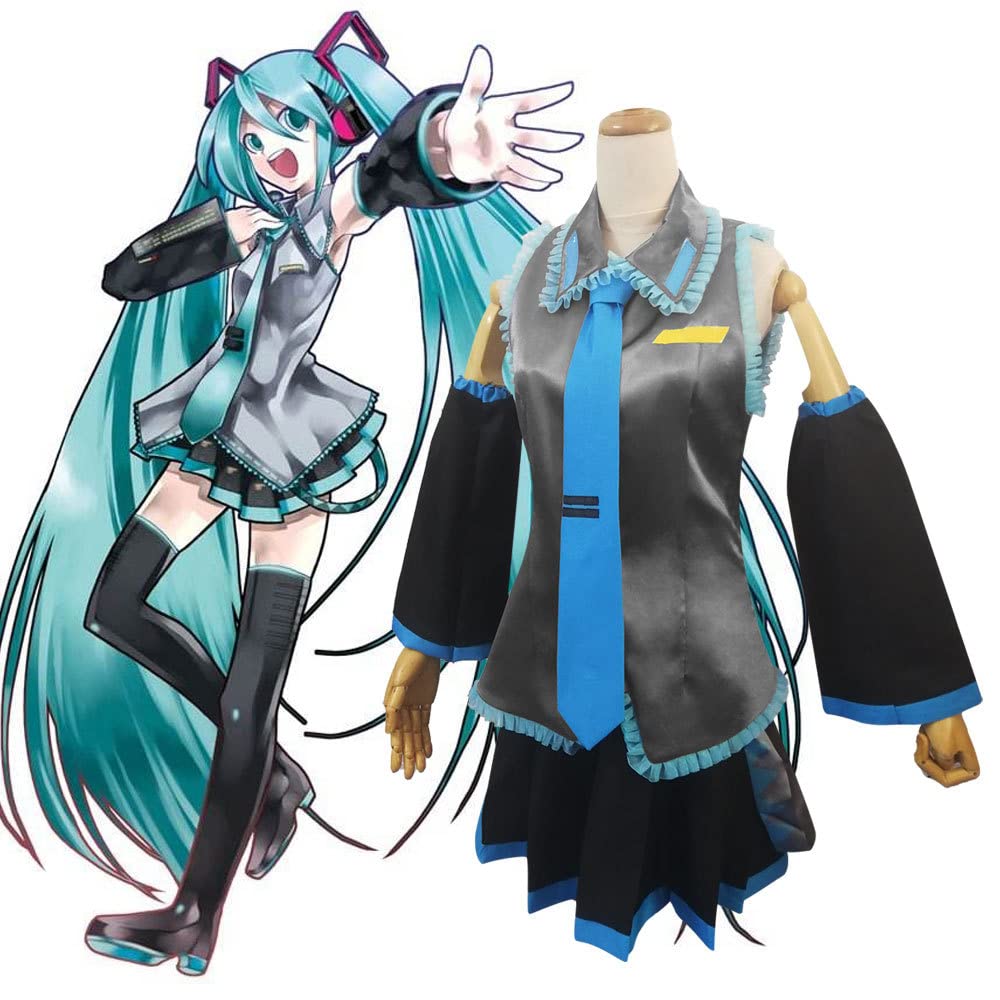 Amazon.co.jp: shi hua 初音ミク MIKU はつね ミク コスプレ 衣装