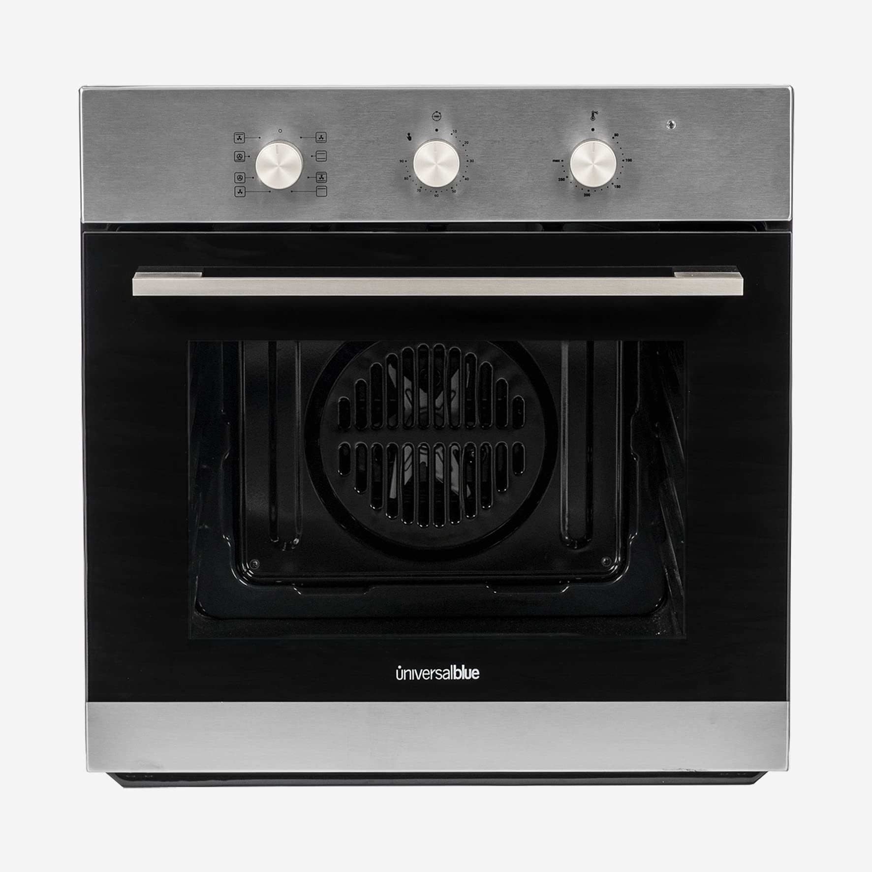 UNIVERSALBLUE Horno Multifunción INOX | Capacidad 66 L | Clasificación Energética A+ | 3300 W |Temporizador | 5 Modos | Doble Cristal