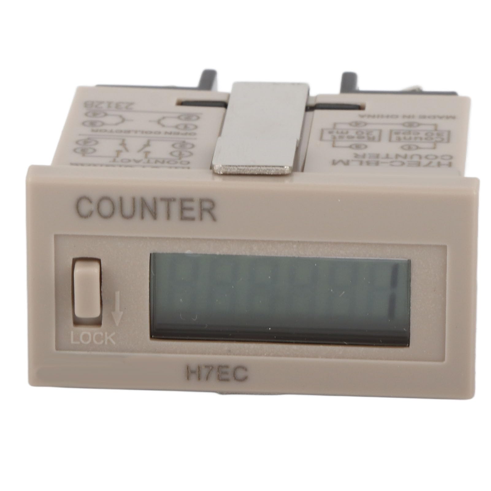 Sunicon H7EC BLM Electronic Counter, Digital Electrical Counter Totalizer without Voltage Input with 6?Digit LCD Display Frequency Time Relay
