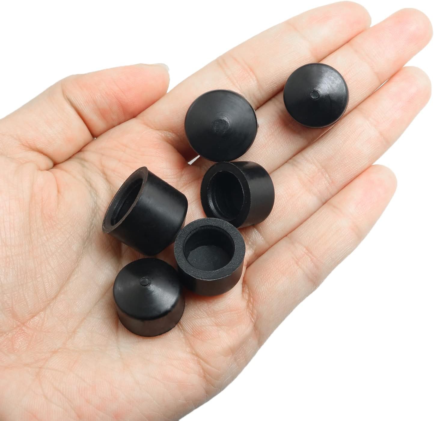 MEETOOT 8PCS Black Quad Skateboard Shock Mount Kit Longboard Deck Edge Protector Skateboard Deck Guard Protector Skateboard Guard Replacement Pivot Cup Vertex 16mm