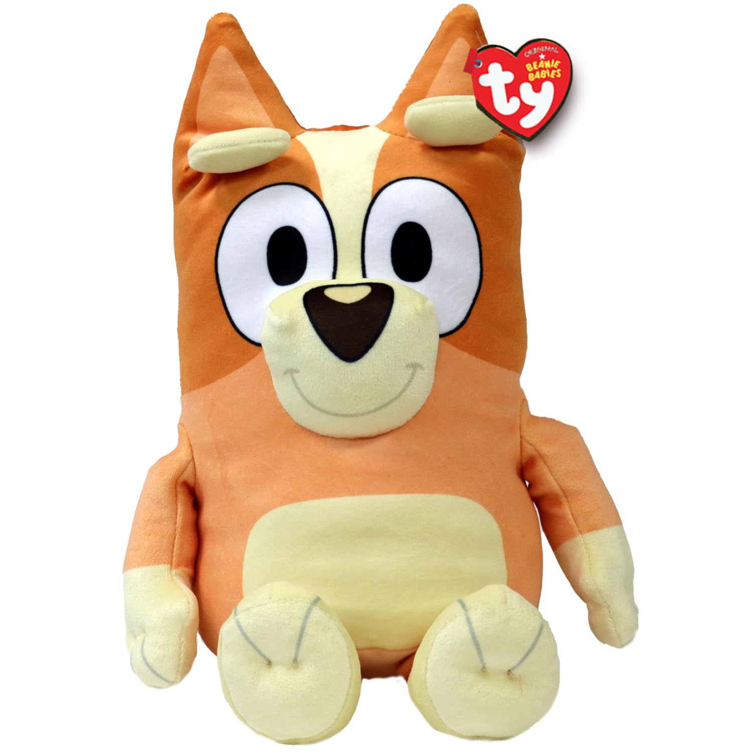 TY Bluey Bingo Beanie Medium 30cm - Soft Plush Toy for Kids Collectible Stuffed Teddy Cuddly Plush Toy for Play and Display