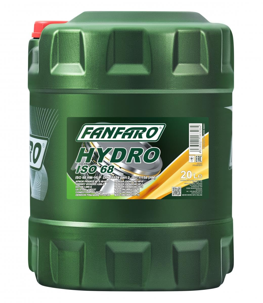 FANFARO 20L FF Hydro ISO 68 / Olio idraulico 68 HLP