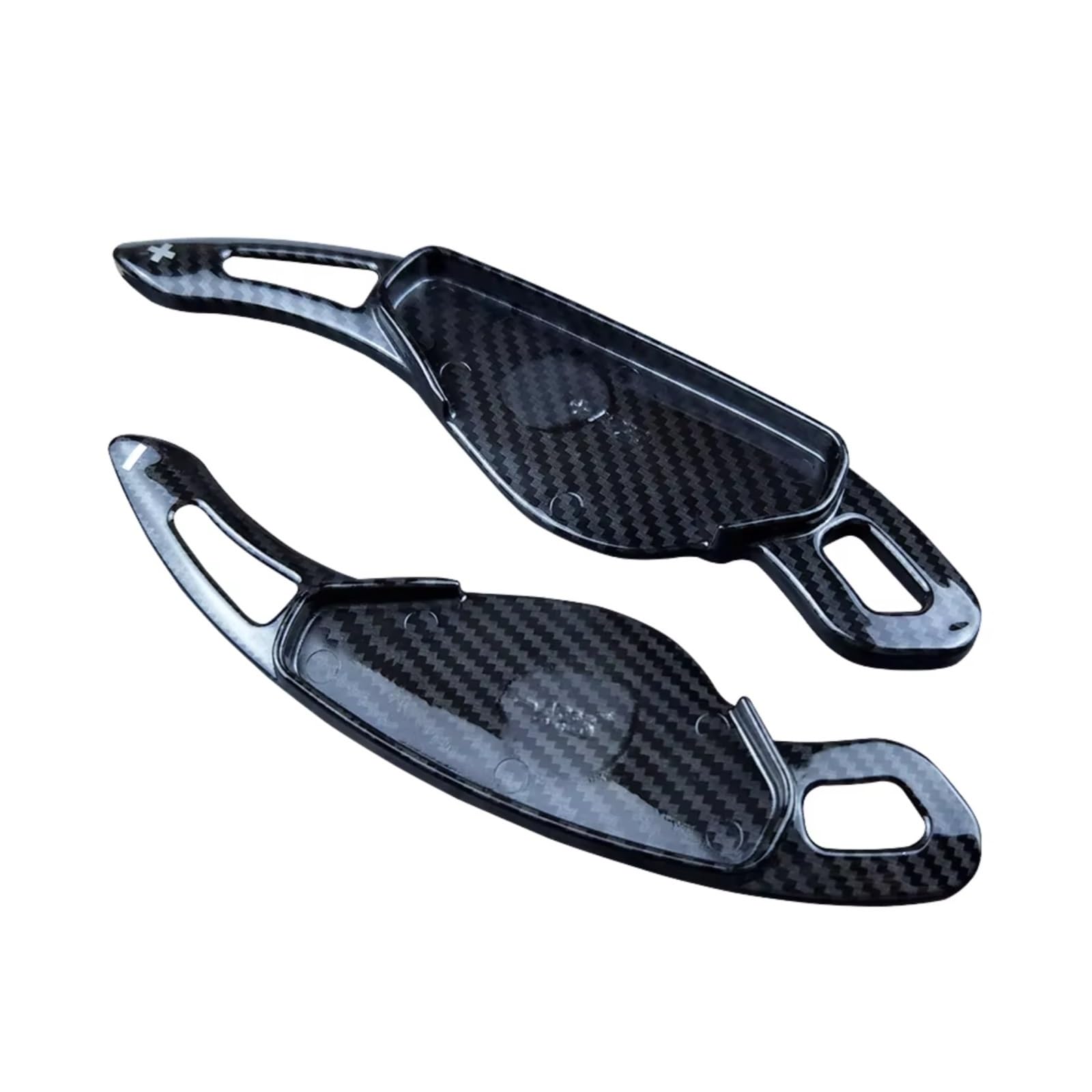 AUTEBGV Shifter Paddle Extension Compatible with Jaguar for XF for XE for XJ Car Steering Wheel Paddle Shifter Extension Paddles Shifters for Fit(Carbon Black)