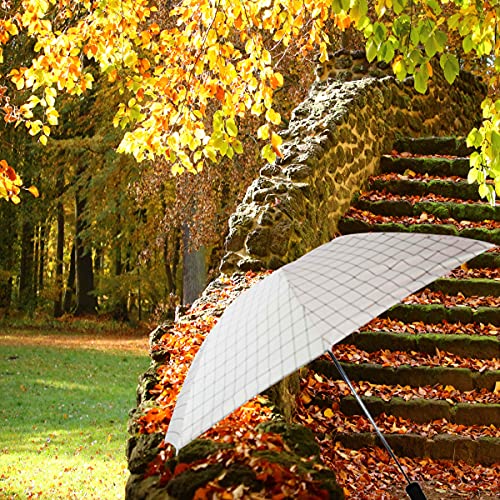 Image of KEKEMI 3 Fold Plain Pipine Umbrella for Men & Women