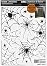 Amscan Halloween Spiders and Webs Vinyl Window Clings | 28 Count | Great for Party, Interior, and Mirror Decorations