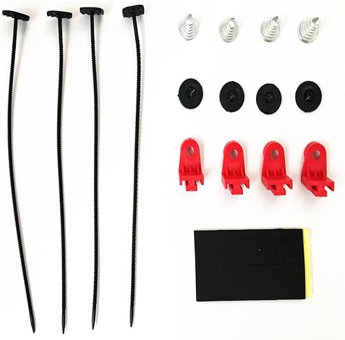 Miniatura 6 de Ventilador eléctrico universal de gran desempeño para enfriamiento, de 12 V con kit de montaje del ventilador, 10 pulgadas, Negro