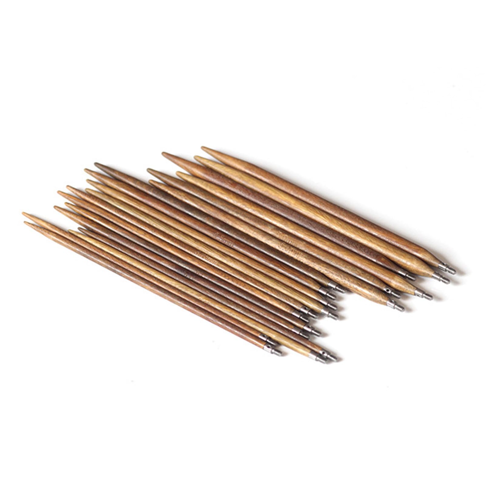 Set di ferri da maglia circolari multiuso in legno naturale staccabile, con superfici in legno