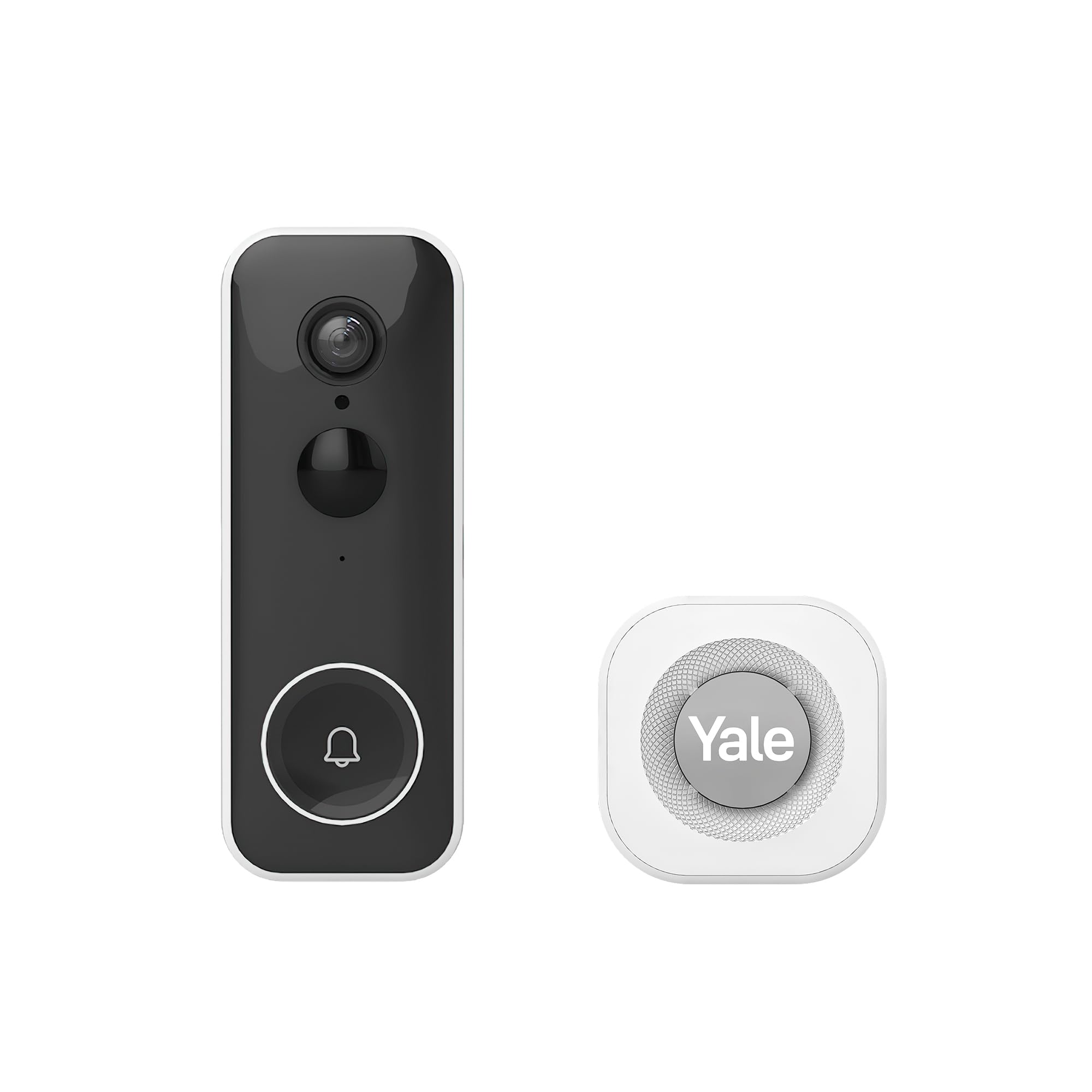 Yale Campanello Smart SV-VDB-1A-W Bianco + Yale Chime per campanello smart SV-VDBCH-1A-W