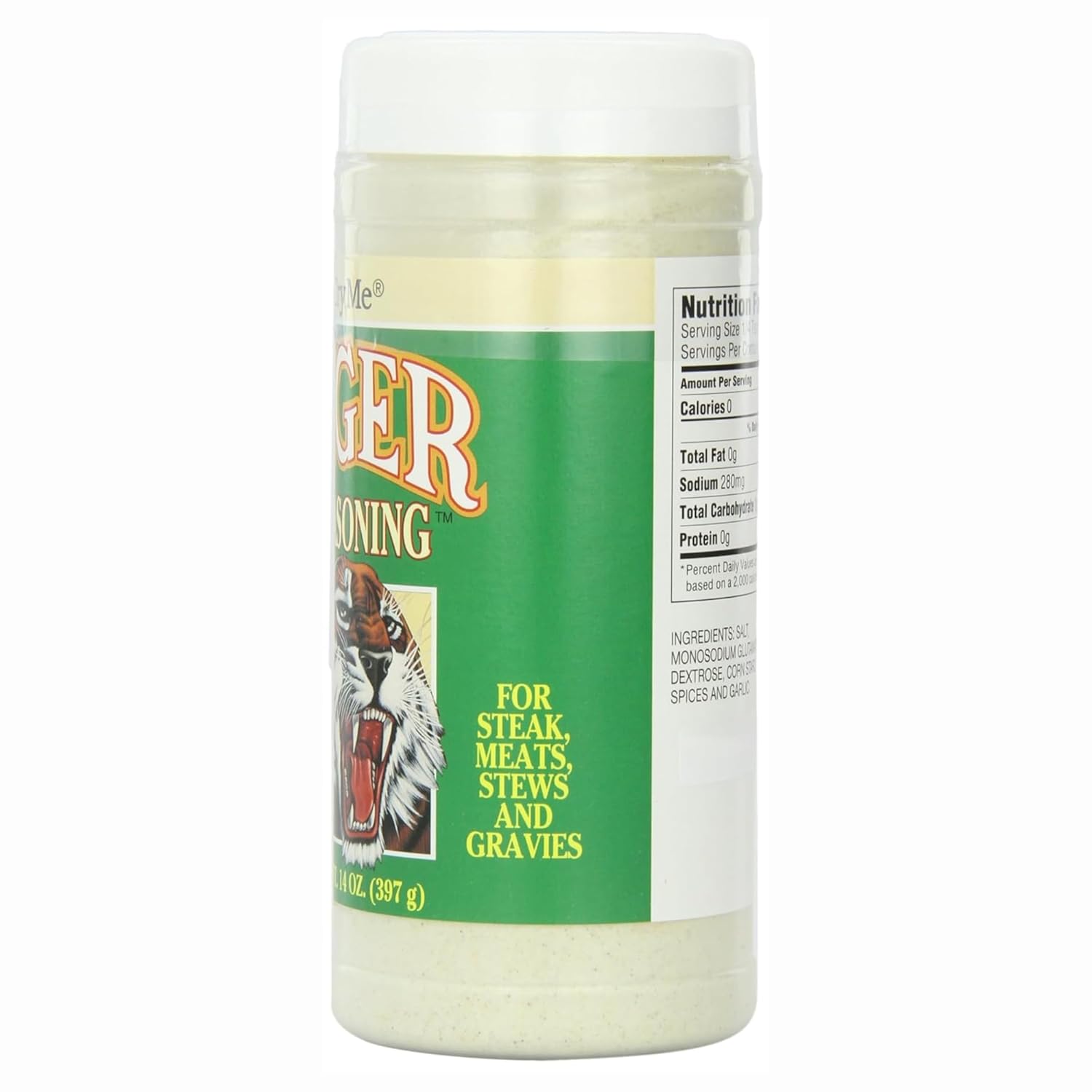 Try Me Tiger Seasoning for Meat Fish and Vegetables, 14oz Bottle (Pack of 12)