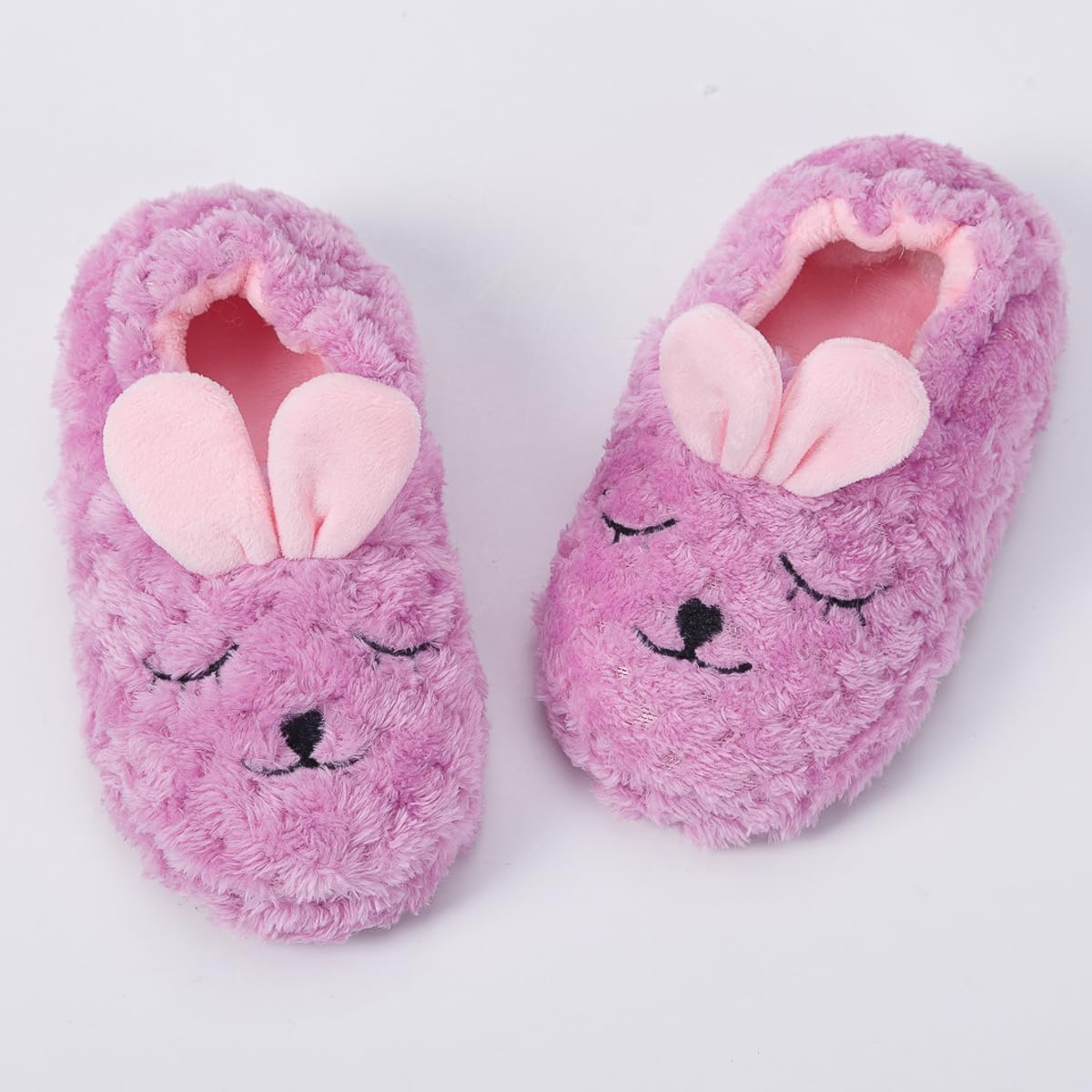 Baby Girls' House Slippers with Non-Slip Rubber - Image 4