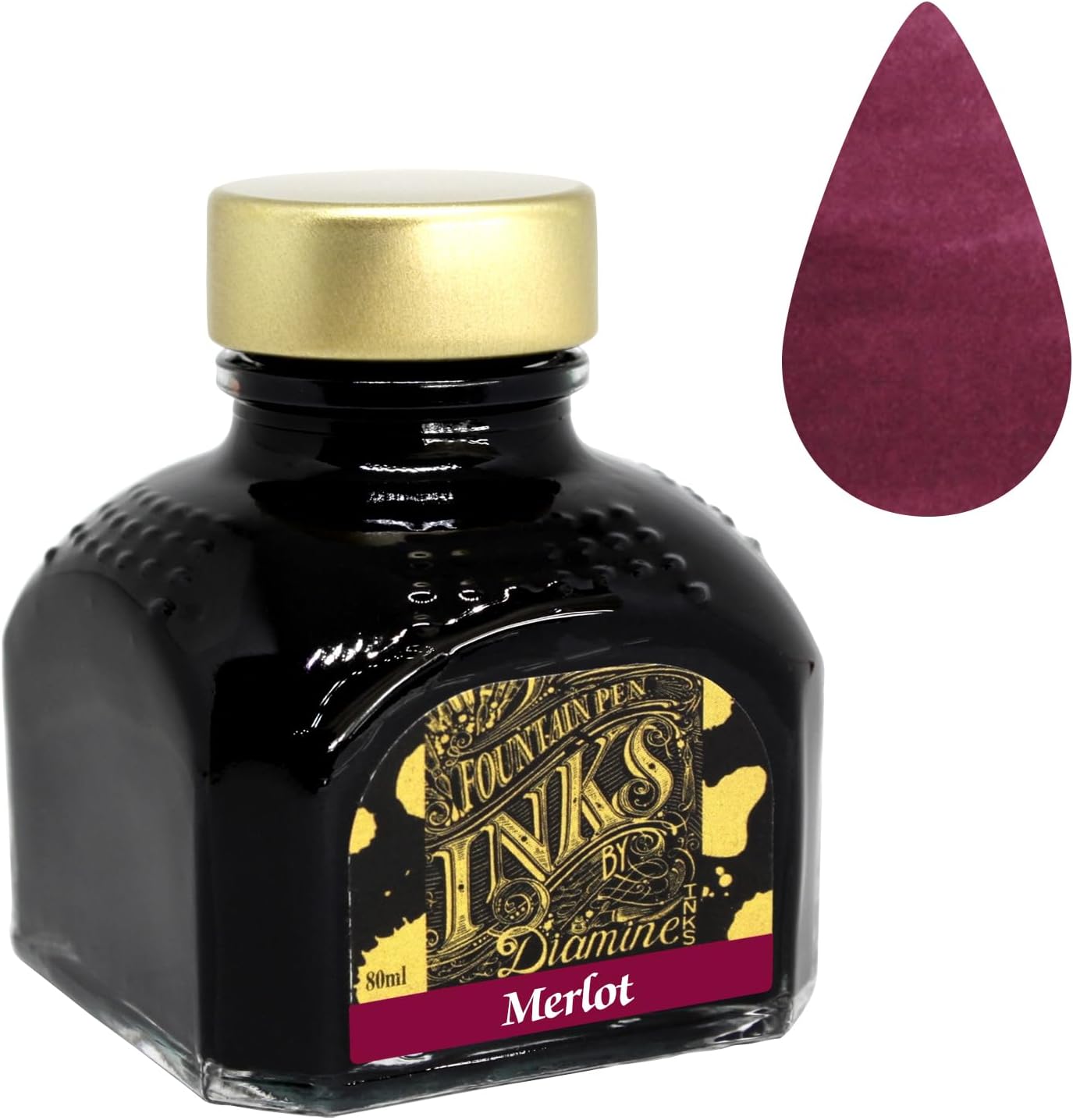 Diamine Fountain Pen Ink, 80 ml Bottle, Hope Pink