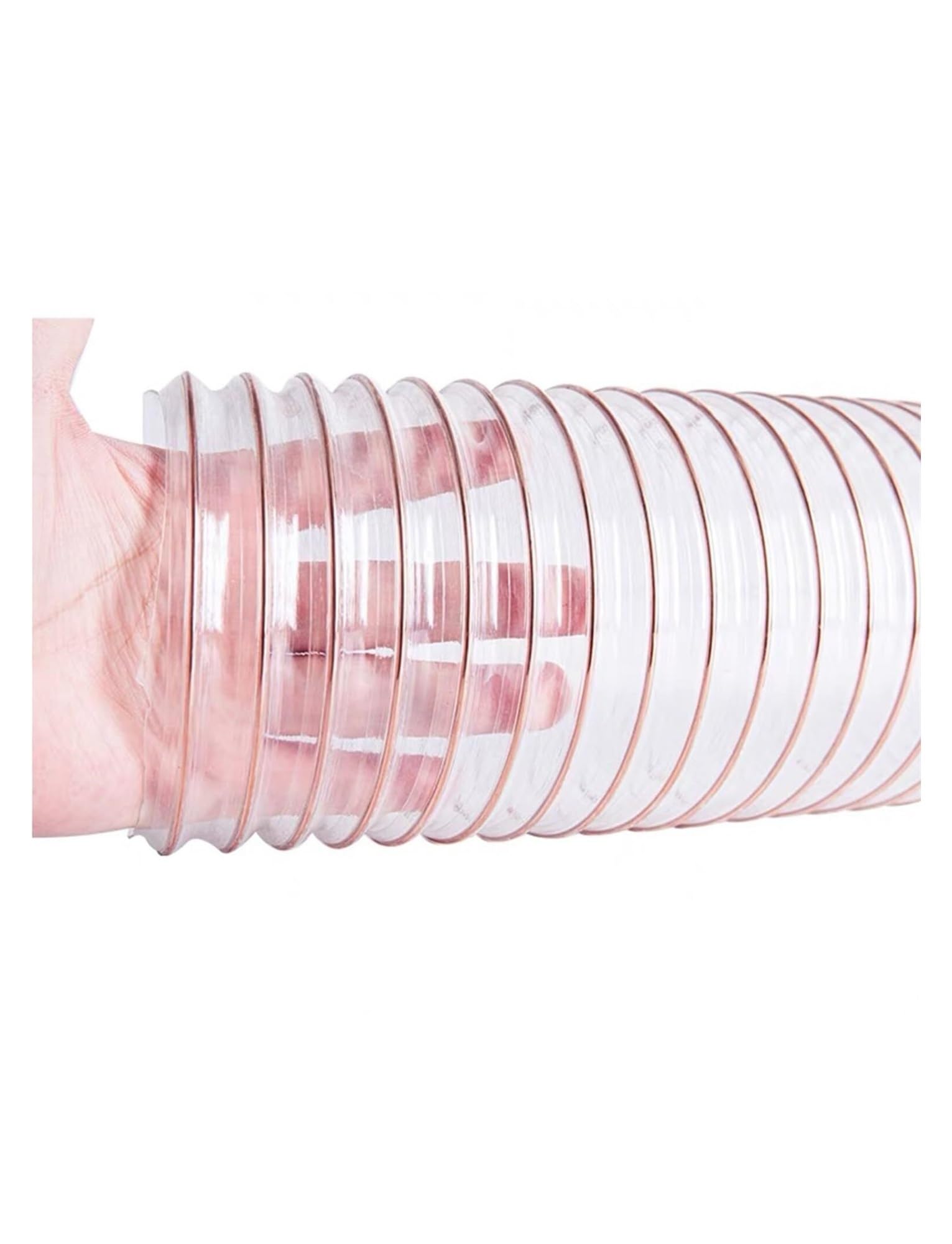 Condotto ventilazione con cinturino nylon regolabile, tubo aria flessibile PVC con anello D acciaio, ignifugo antiusura per seminterrato officine industriali(90mm(1m))