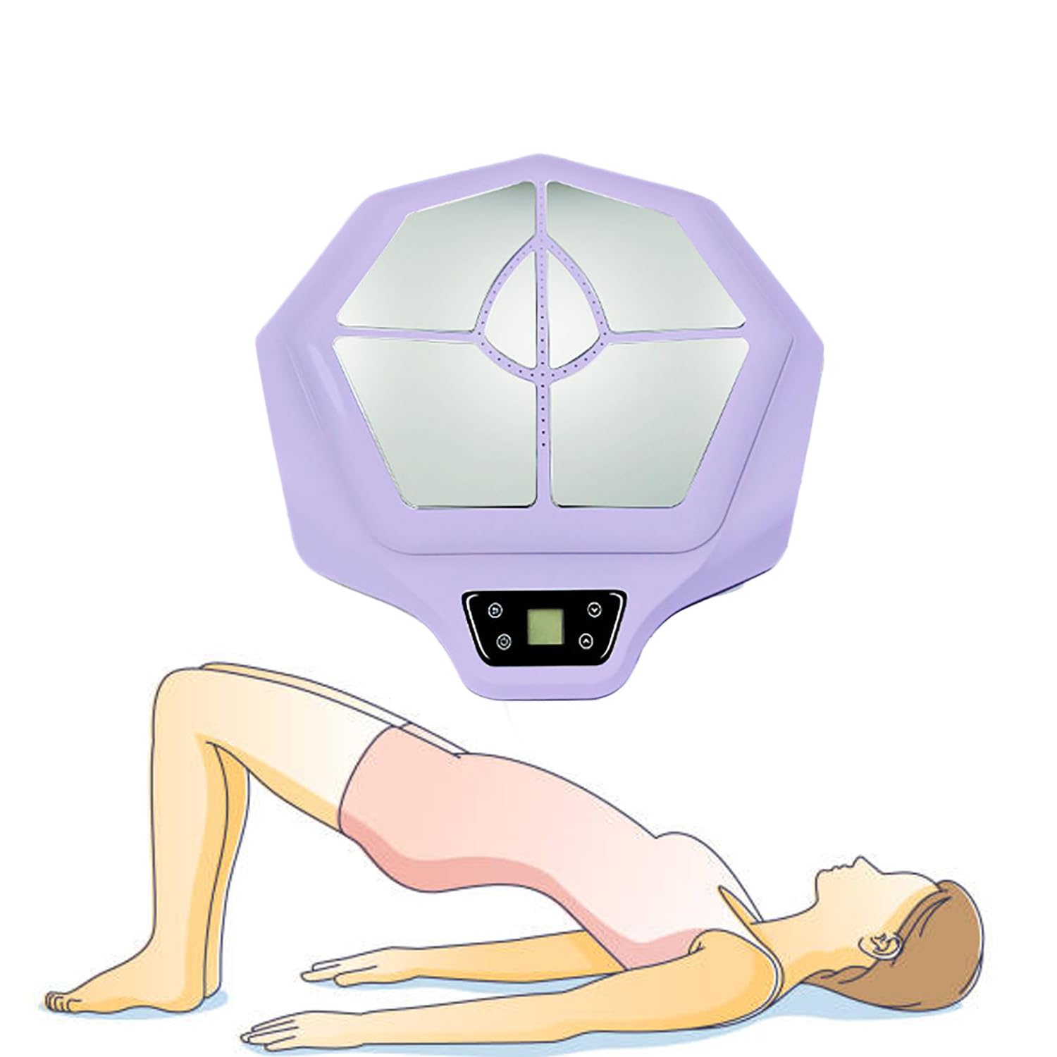 Nuovo attrezzo EMS per la riparazione dei muscoli del pavimento pelvico per donne - Previene il prolasso, attrezzo per l'allenamento dei muscoli del pavimento pelvico per uso domestico ,Pink