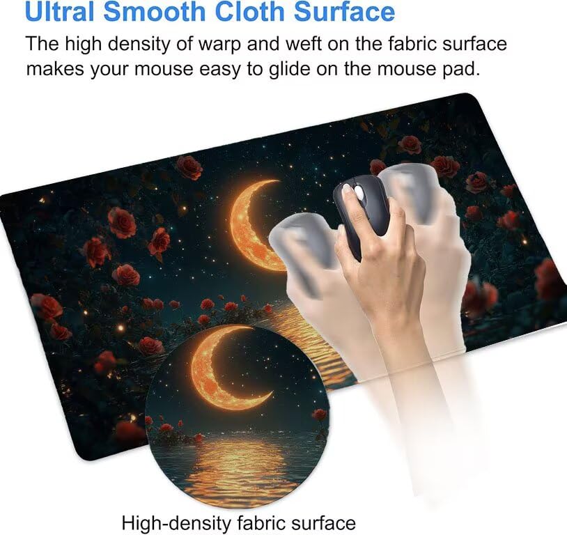 Tapis souris grand format antidérapant pour éviter les douleurs