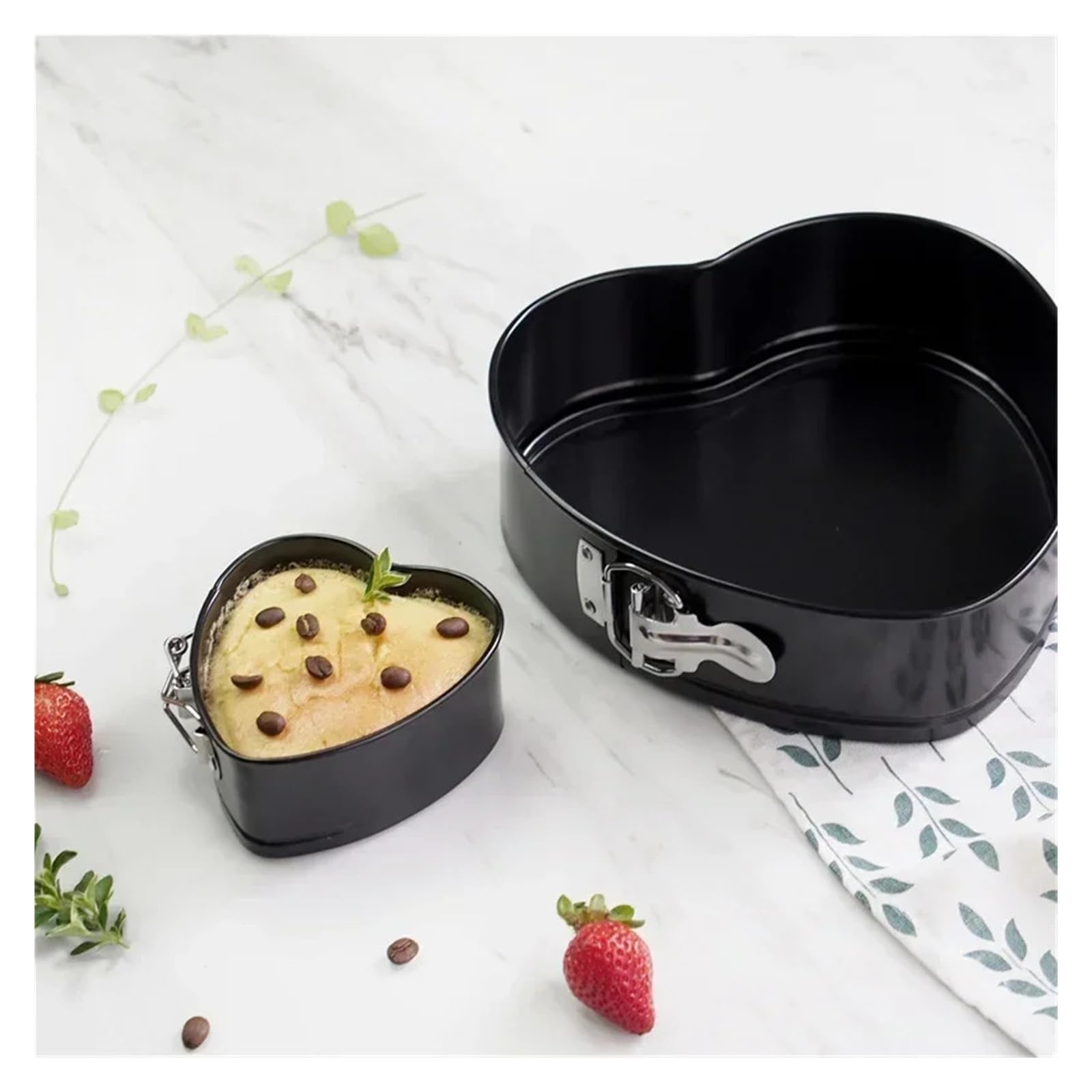 4/7/9/10 Zoll Kohlenstoffstahl-Kuchenformen, runde Kuchenform, Backformen, antihaftbeschichtet, abnehmbarer Boden, Küchenzubehör, Metall-Backform(4Inch-Round)