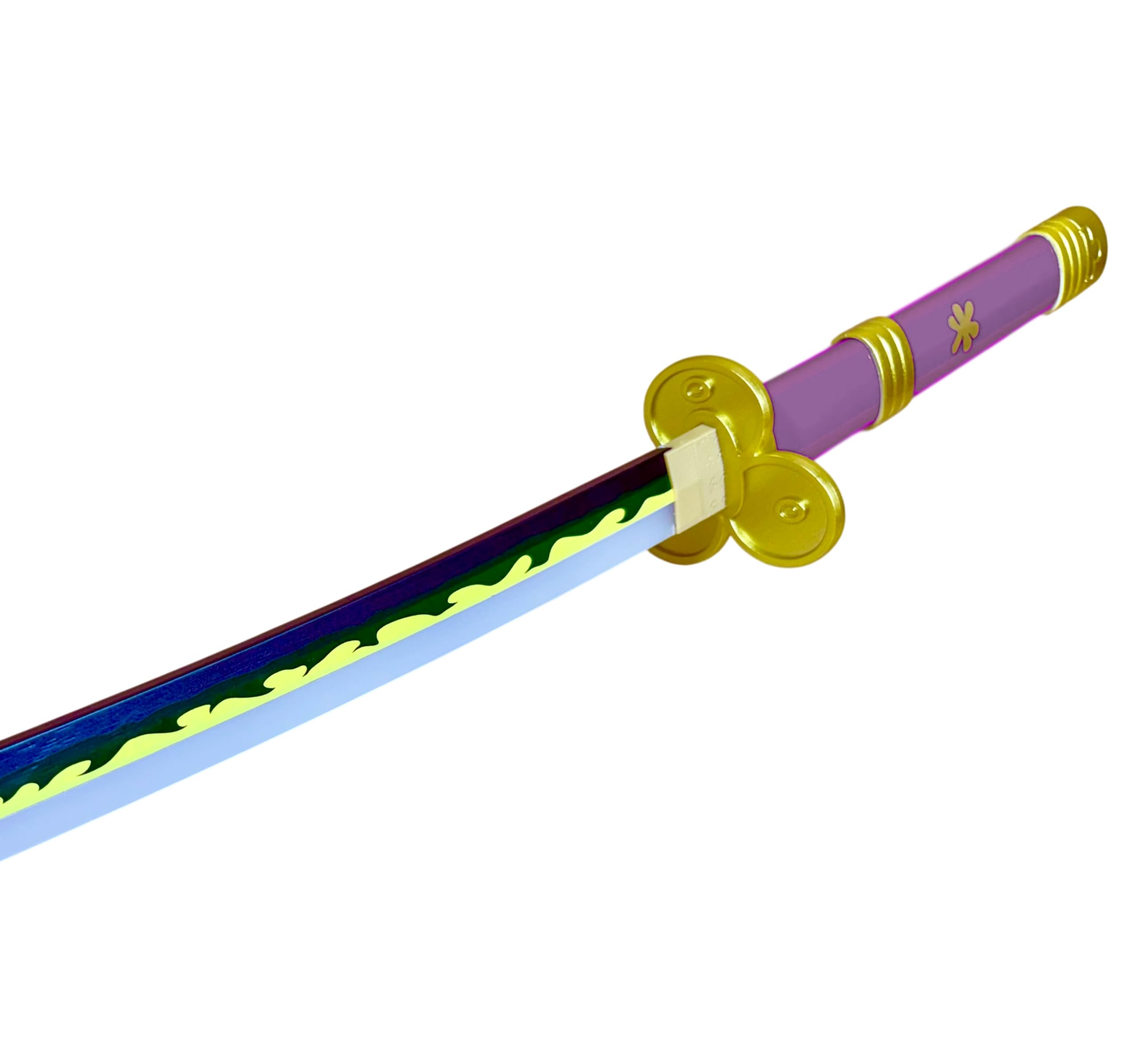 FÉENOMENN Japońska dekoracja ścienna - świecąca katana 15 kolorów - model Zoro Enma