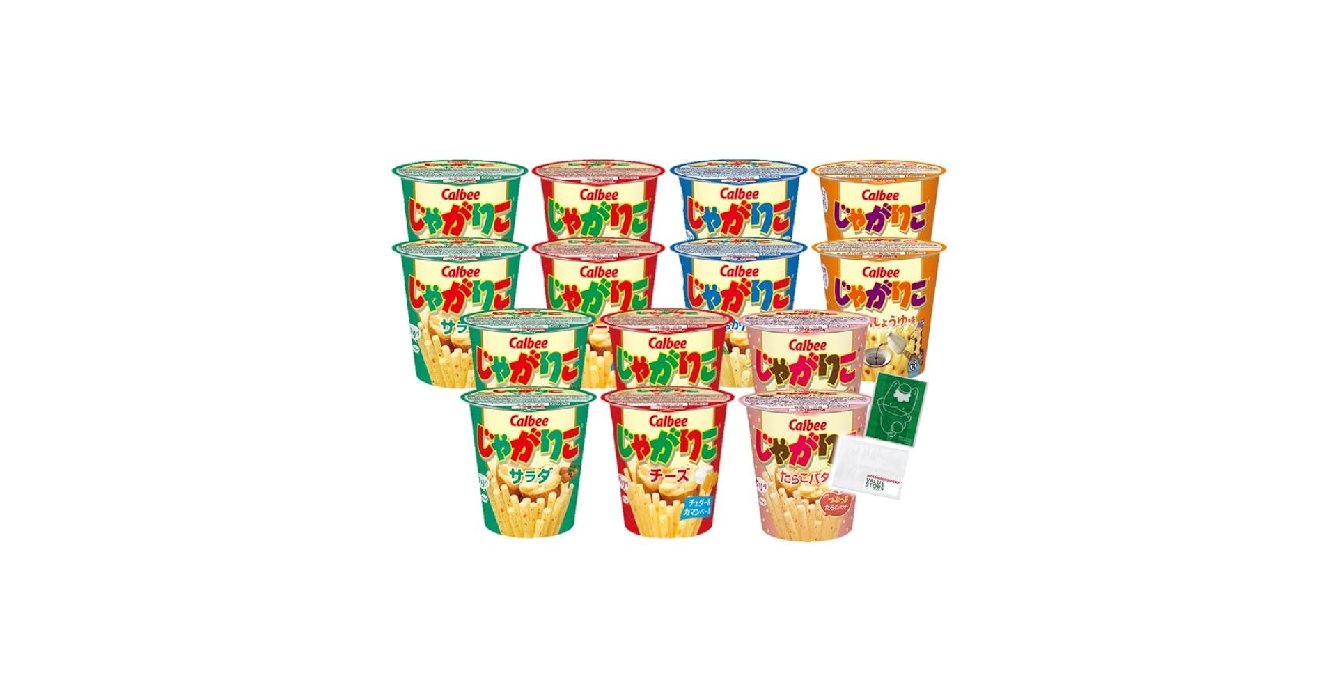 Amazon.co.jp: カルビー じゃがりこ 5種（計14個）サラダ チーズ