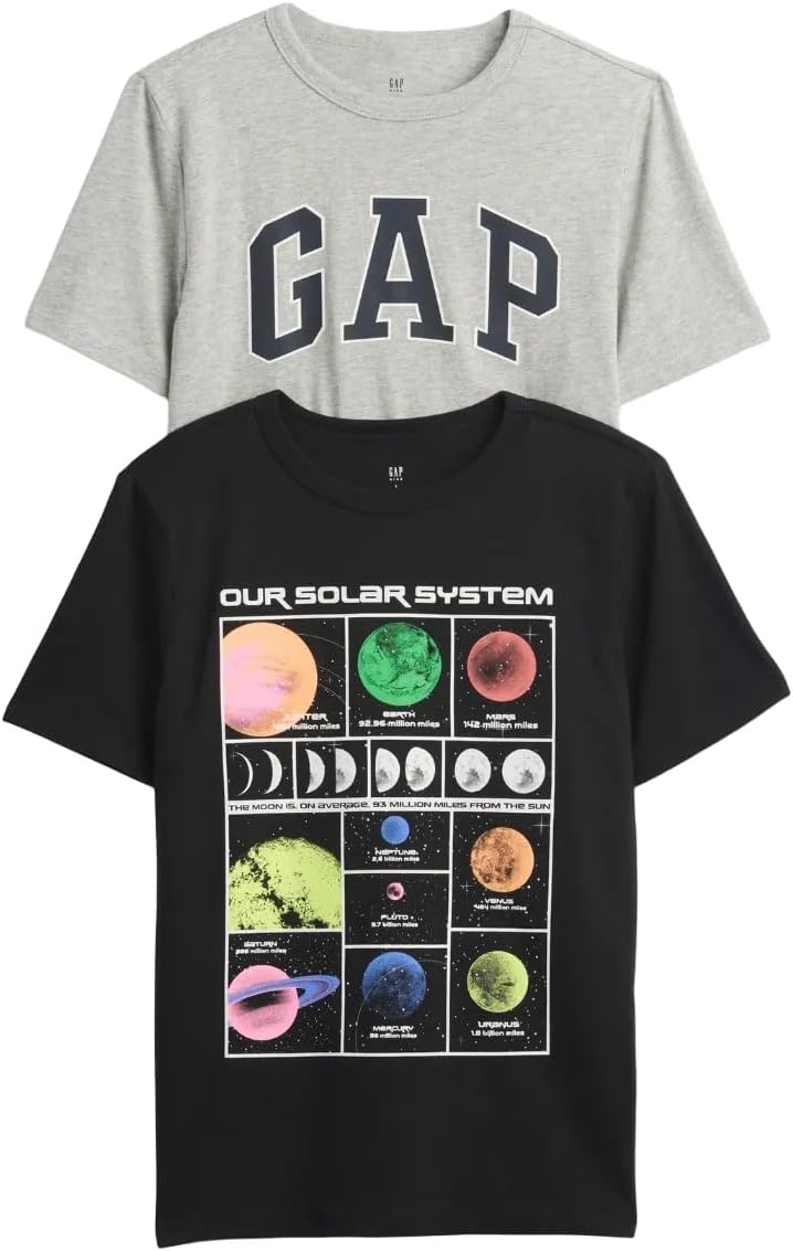 GAP Boys' Short Sleeve Graphic Tee 2-Pack
