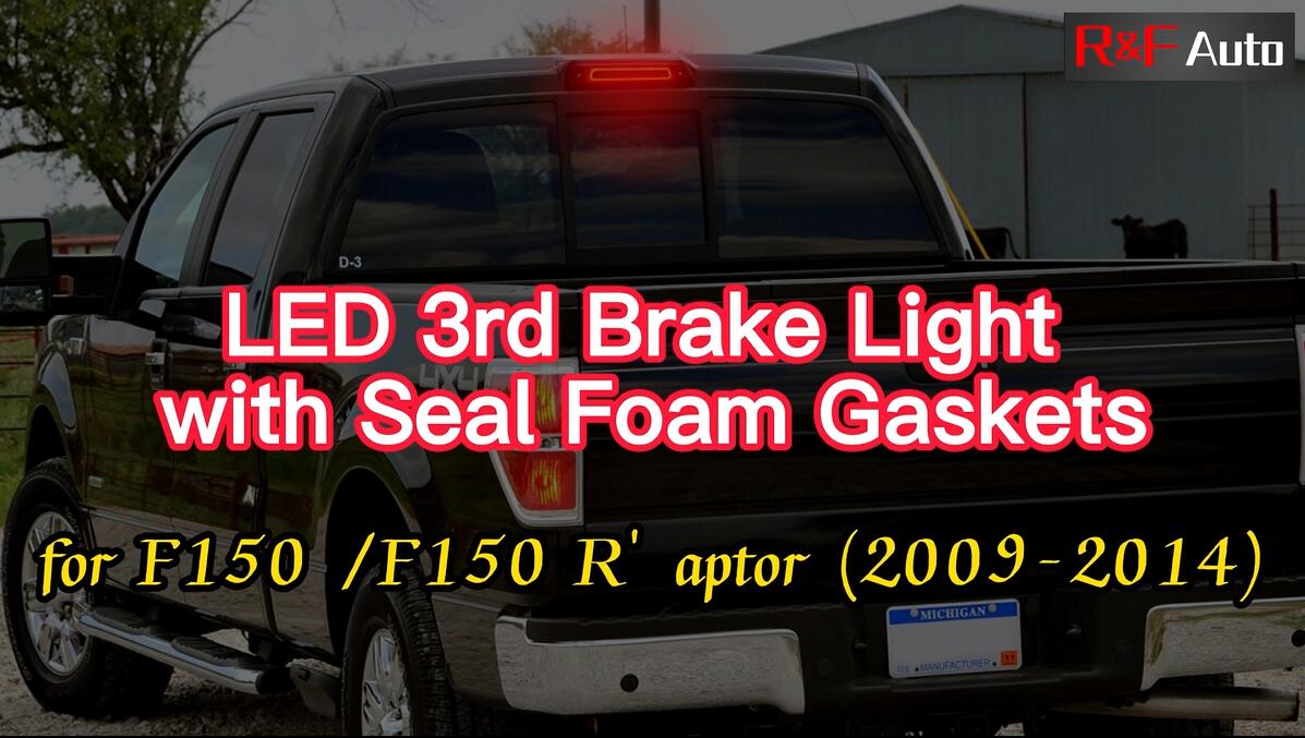 R&F Auto Smoked Lens LED Third Brake Light & Red Tube - View #7