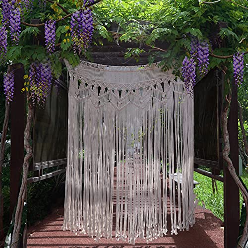 Hysunland macrame curtain for doorway large macrame bac…