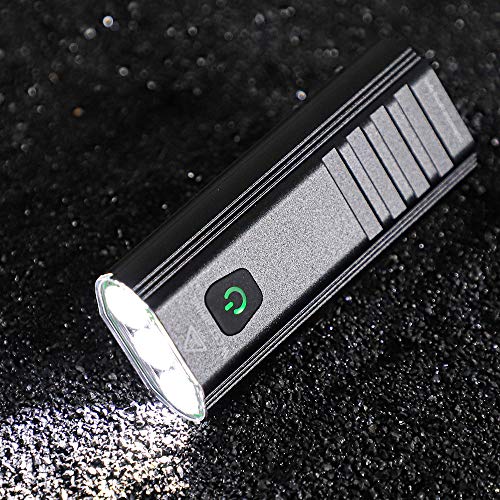 Andoer Lanterna com luz de ciclismo USB recarregável MTB bicicleta luzes dianteiras lâmpada farol de