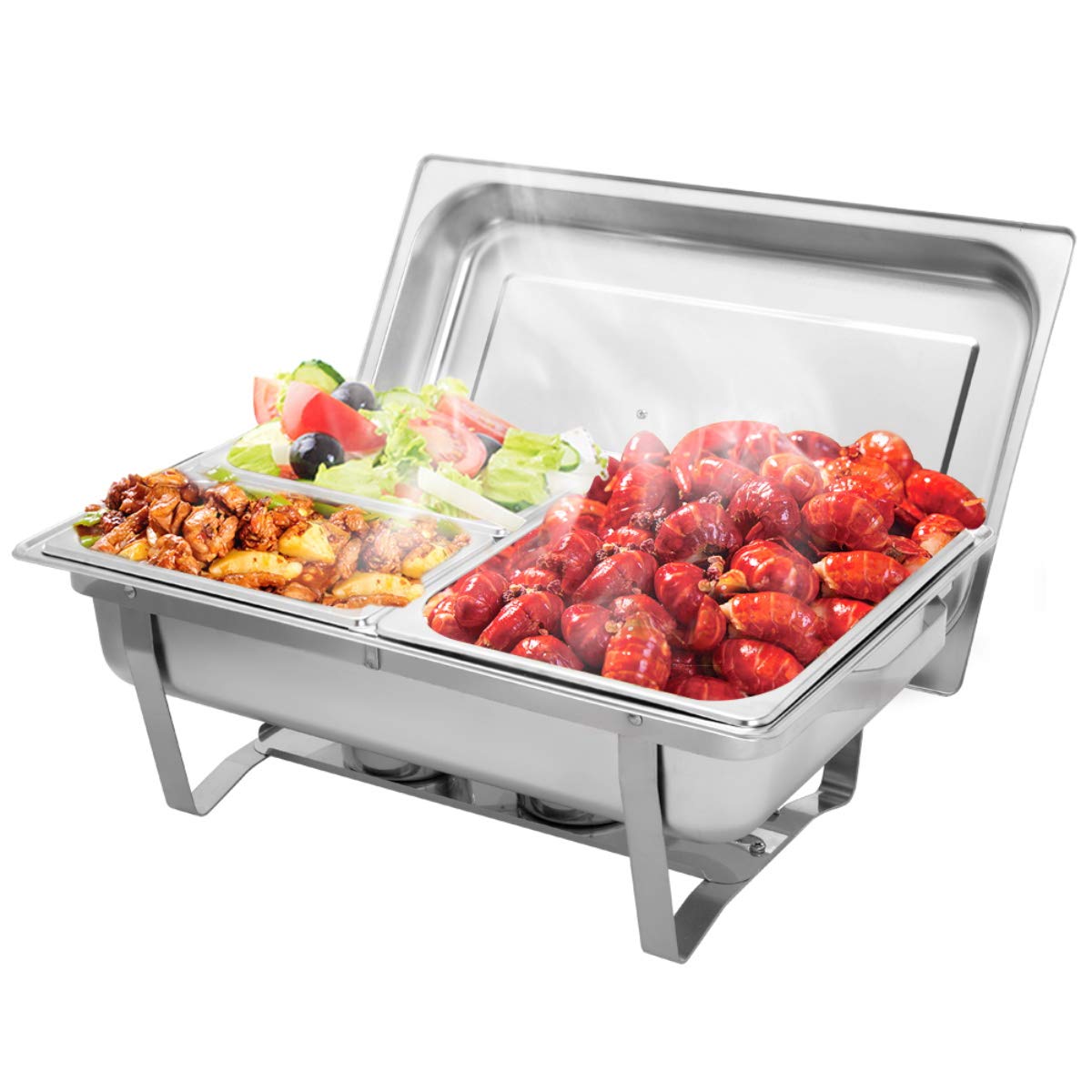 Buy Chafing Dish Stainless Steel Buffet Chafer Set Rectangular Buffet