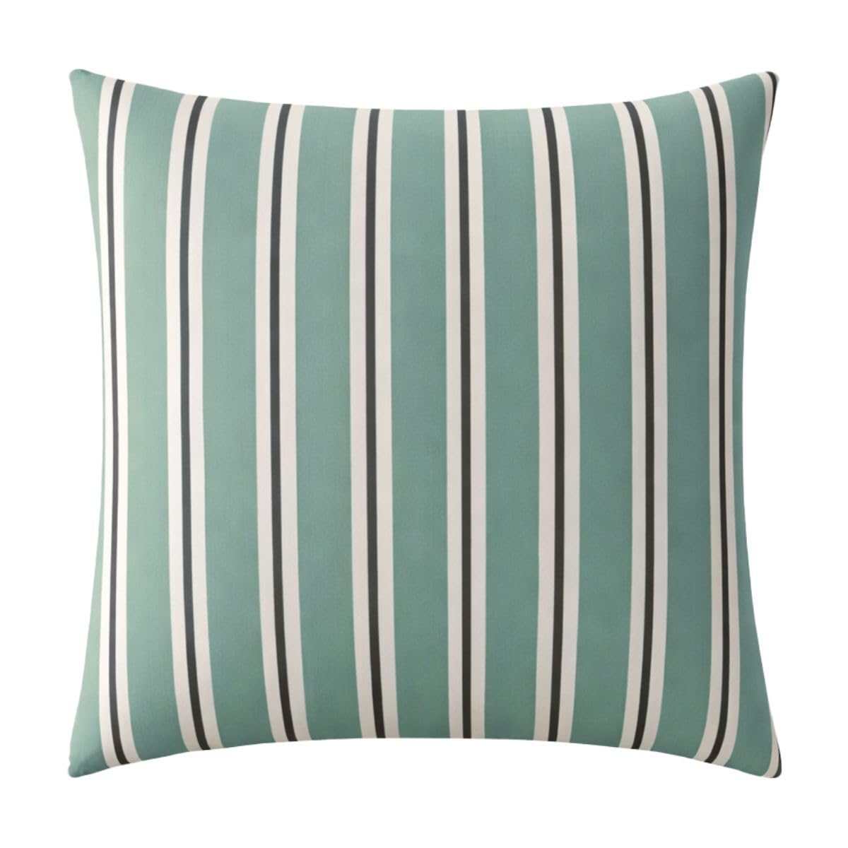 A Demain, ZEPHIR Printed Bamboo Cotton Viscose Pillowcase 63 x 63 cm Blue Grey