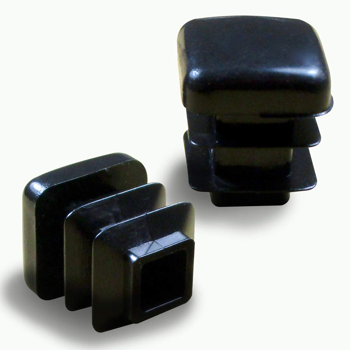 ajile Square Ribbed Tube Protection Insert Blanking End Cap for Chair