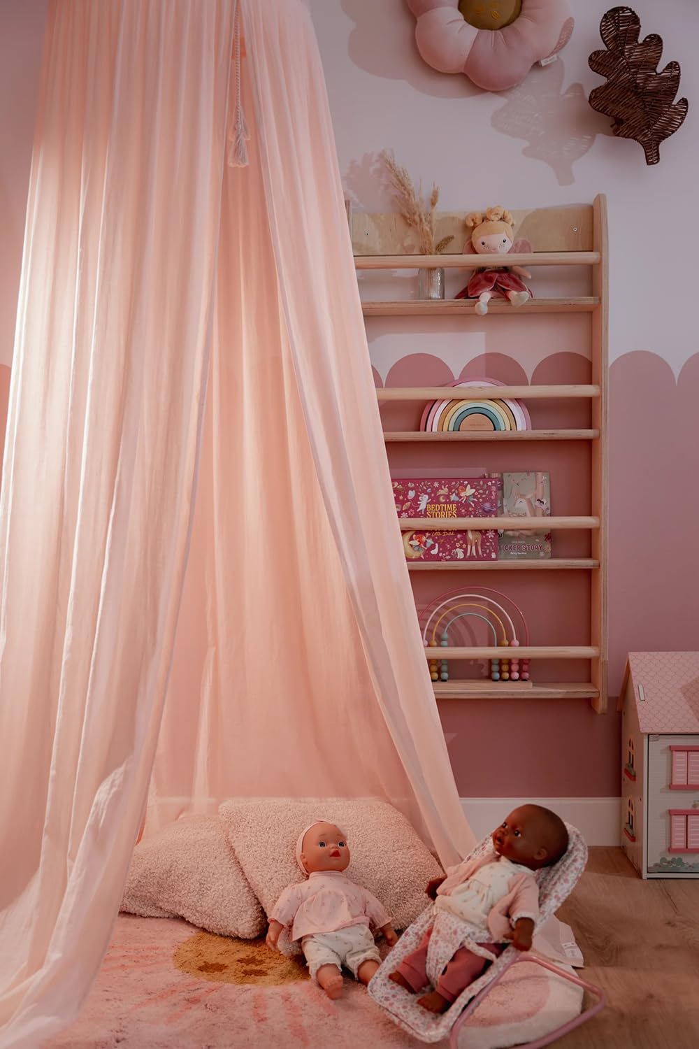 Little Dutch Betthimmel Moskitonetz Baldachin Kinderzimmer Baby Kinder Blossom rosa (250 cm) - Pure