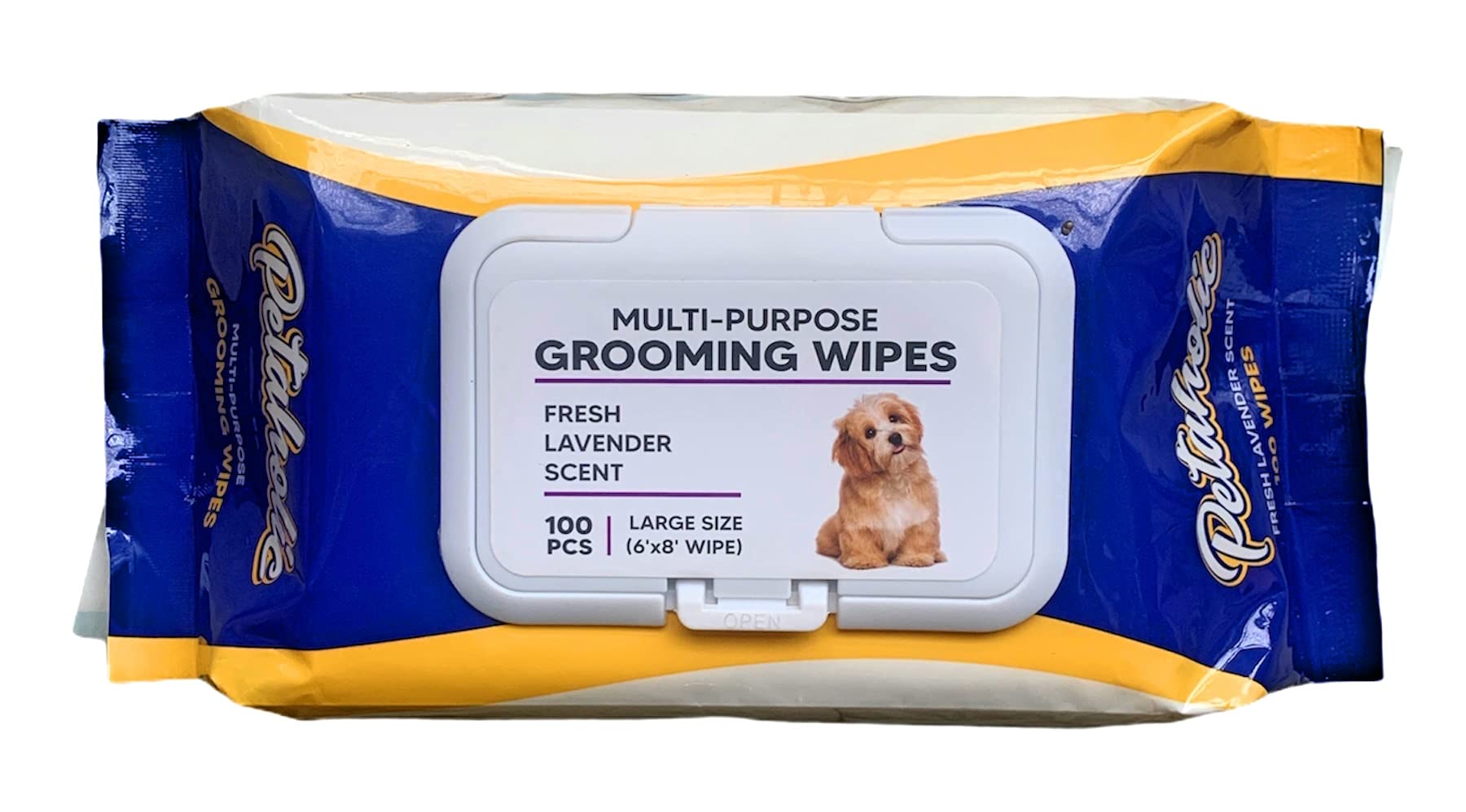 Petaholic Wet Pet Wipes for Dogs, Puppies & Pets with Fresh Lavender Scent 6"x 8" - Pack of 100 Wipes (Pack of 1) (B099RYKF5X) Amazon Price History, Amazon Price Tracker