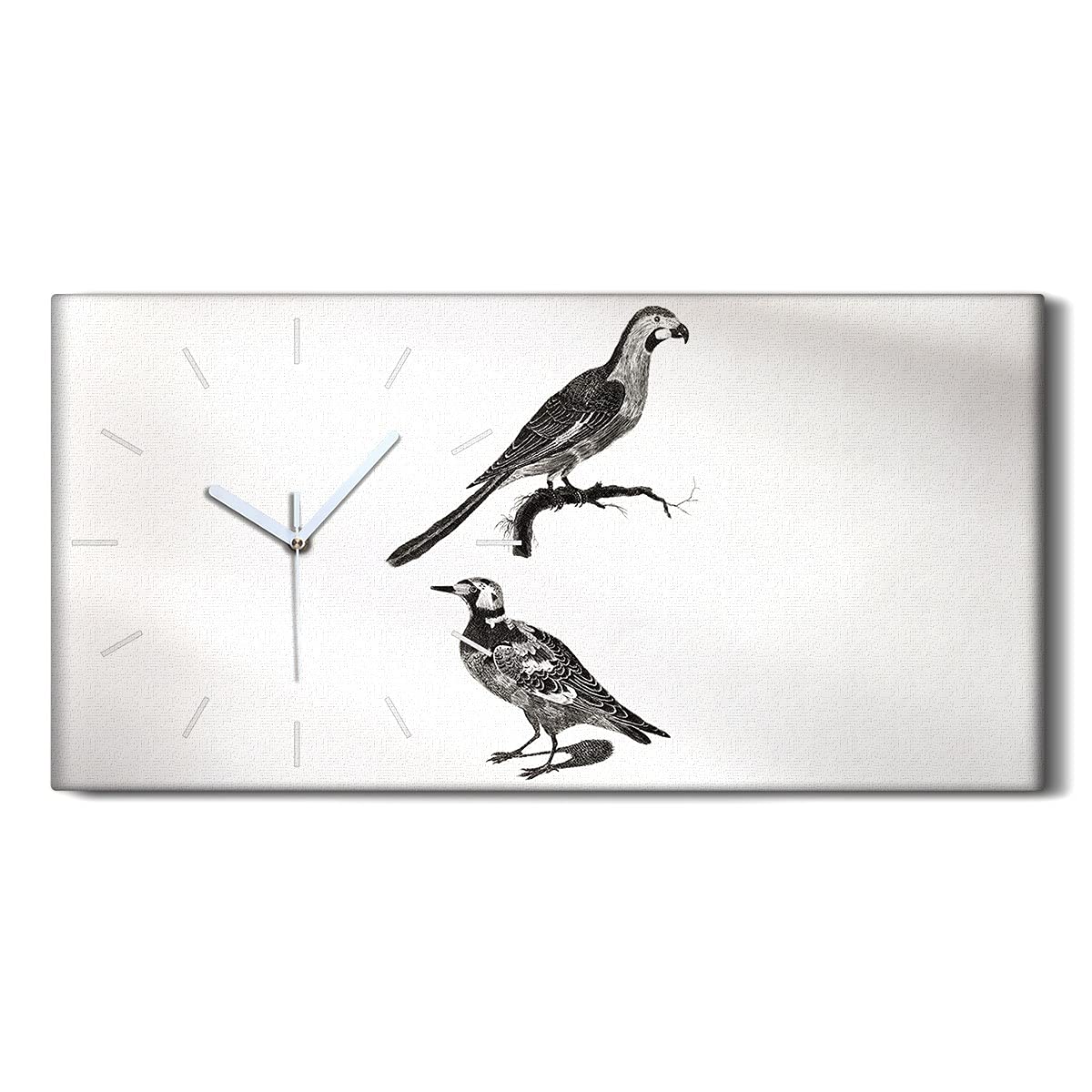 Ne Pas Tic Tac Horloge Silencieuse Toile Chambre Enfant Dessin Animaux