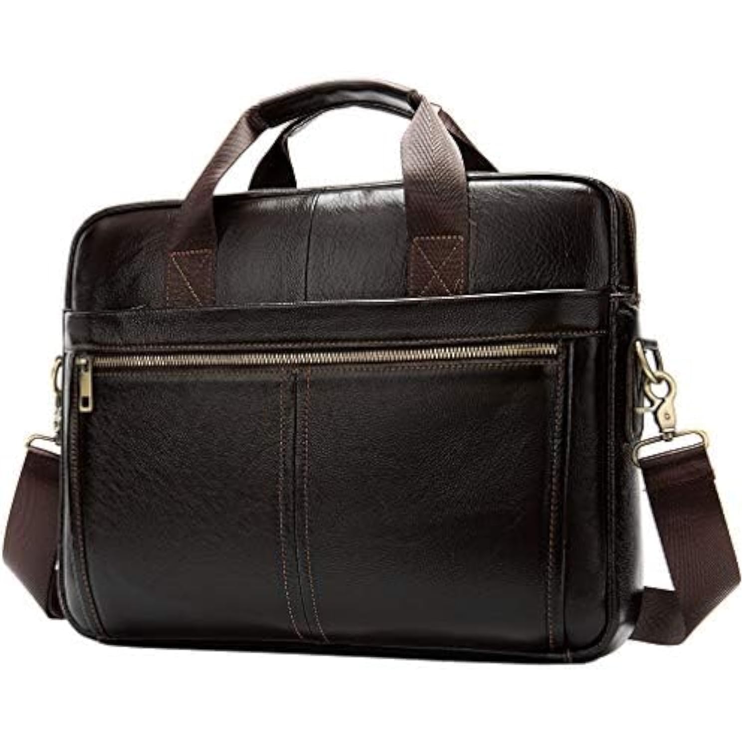 Small Leather Shoulder Bag Crossbody Pack for Men Outdoor Travel Business