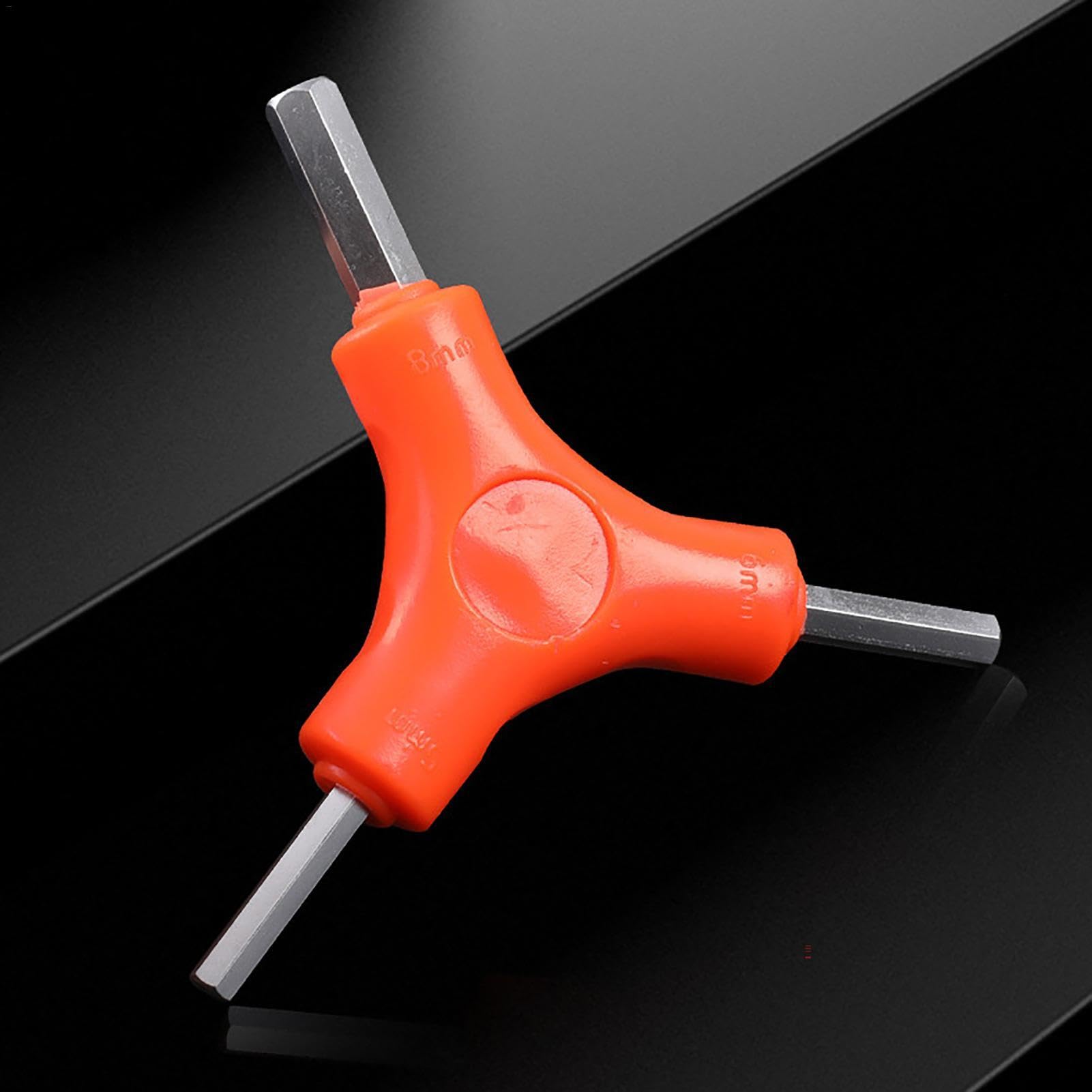 Y-vorm Inbussleutel - 3 Maten (3/4/5 Mm), Verchroomd Staal, Compact, Voor Fietsen, Meubels En Doe-het-zelf
