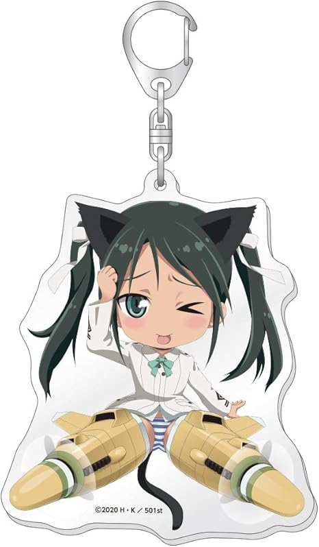 Amazon 第501統合戦闘航空団 ストライクウィッチーズ Road To Berlin てへぺろ Big アクリル キーホルダー フランチェスカ Ver アニメ 萌えグッズ 通販