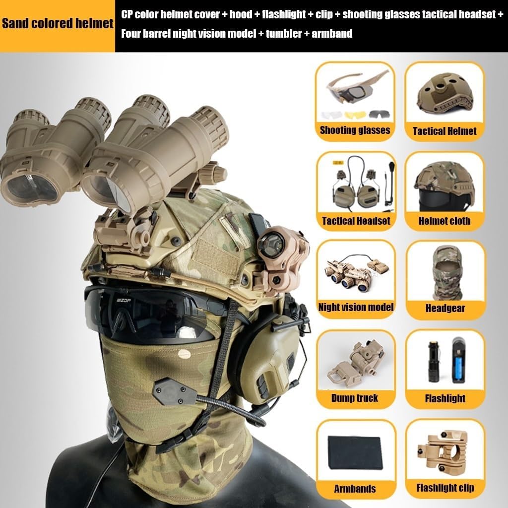 Fastヘルメット ナイトビジョン 戦術イヤホン セット Fastヘルメット ナイトビジョン 戦術イヤホン セット Fastヘルメット