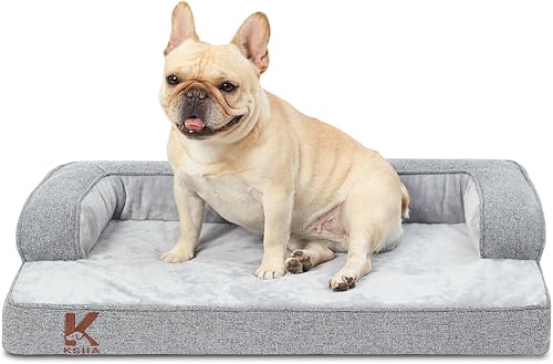 Miniatura 8 de KSIIA Cama lavable para perro XL para perros mayores, sofá ortopédico cálido y suave para mascotas, sofá impermeable para mascotas con lados,