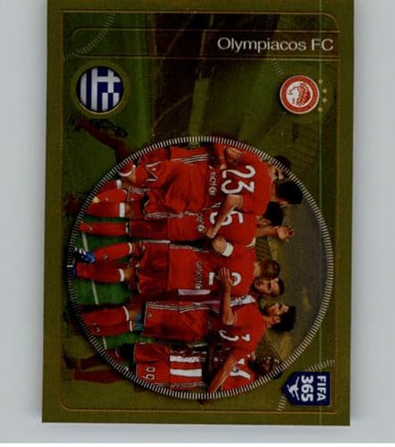 Miniatura 1 de 2016-17 Panini FIFA 365 Stickers CentralSouth America #588 Olympiacos team GOLD Olympiacos Official Soccer Album Sticker in Raw (NM or Better)