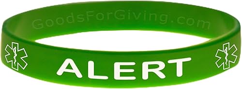 Miniatura 6 de Pulsera de identificación de alerta médica - Rojo - 8 pulgadas - Estándar