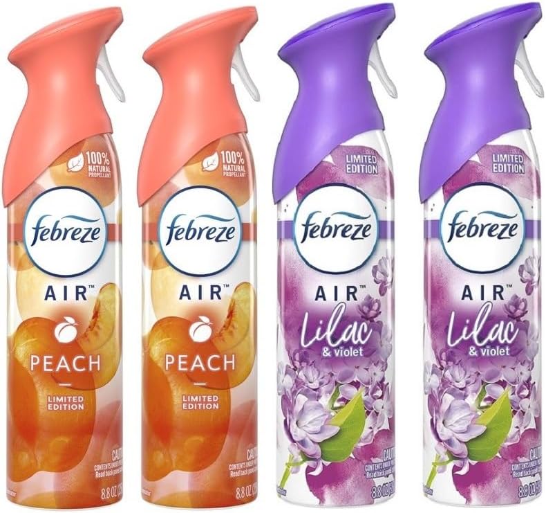 Febreze Air Freshener and Odor Eliminator Spray, Peach and