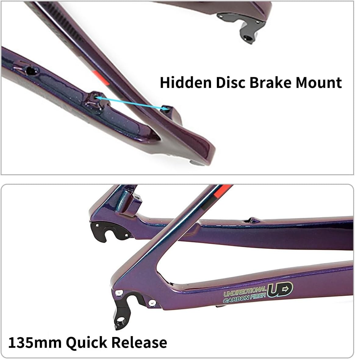 Carbon Fibre Mountain Bike Frame 27.5/29er 15/17/19in XC Cyclocross Disc Brake Bikes Frame 135mm QR Shifter Brake Internal Routing Press-in BB92*41mm(Fluorescent Yellow,29 * 17")