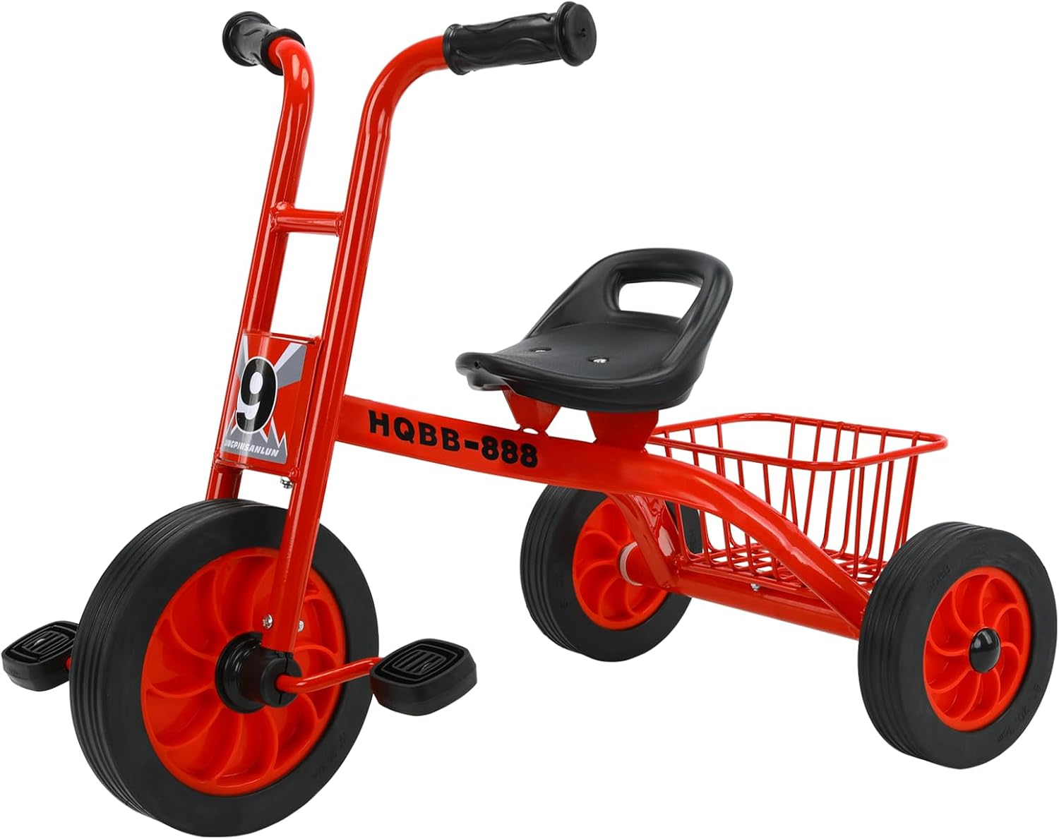 Kids Tricycle for Ages 3-8, Kids Trike with Adjustable Seat, Storage Basket, Preschool Daycare Toddler Bike, Birthday Gift and Toy for Boys and Girls
