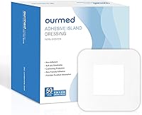 Vista 8 de Apósito de Isla de Gasa Bordeada 6"x 6" (4"x 4" Almohadilla Absorbente), Paquete de 25, Apósito Autoadhesivo Estéril Sensible con Absorbente, Libre