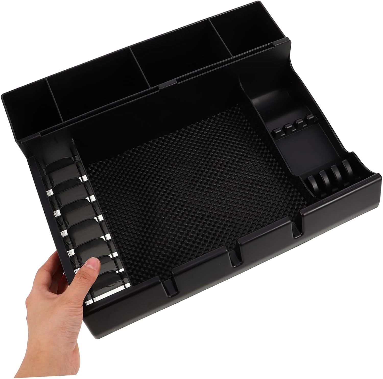 Barber Tool Rack，Hairdressing Scissors Holder，Barber Clippers Tray Salon Organizer Hair Holder Push-cut Storage Box Clipper Guard