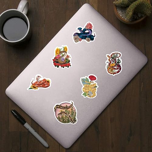 Miniatura 3 de Calcomanías de serpiente (500 unidades) Paquete de 10 calcomanías de arte para mascotas  Calcomanías para niños, adolescentes, niñas, adultos,