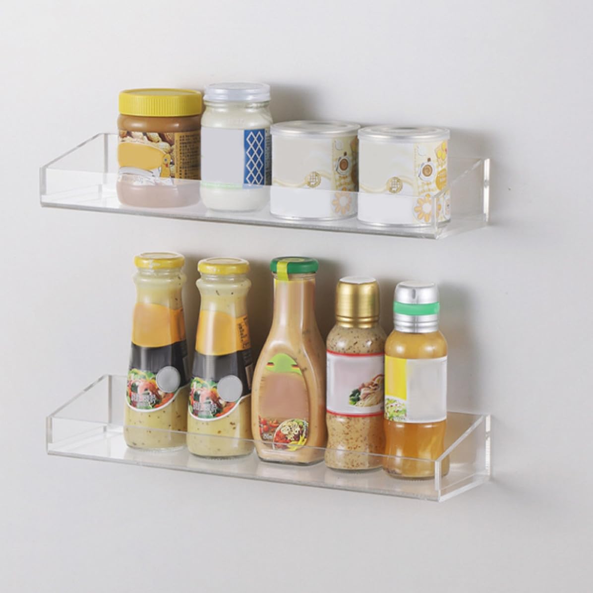 Garneck Estante para Pared de Acrílico para Baño y Salón, Almacenamiento