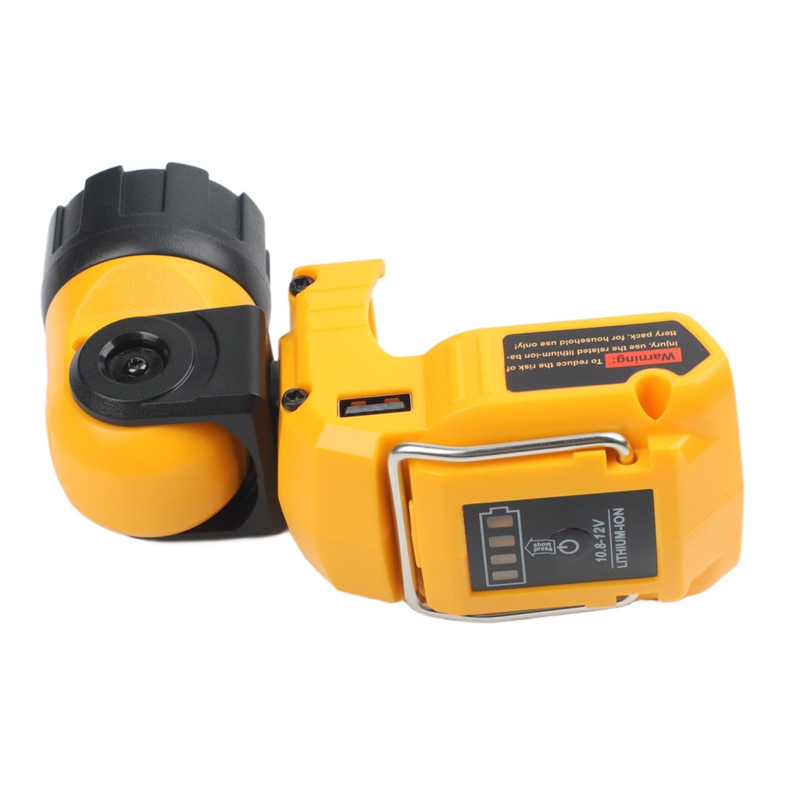 12V Cordless LED Luce di Lavoro Rotativo Lampada di Ispezione | Questa lampada cordless regolabile fornisce un'illuminazione brillante per migliorare la visibilità e la produttività negli