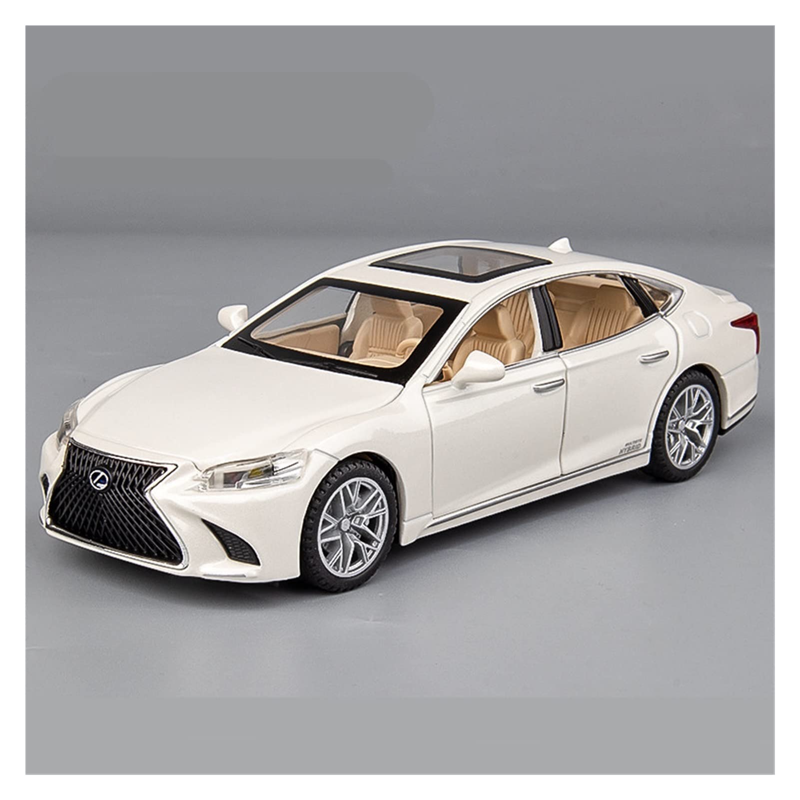 LUTPOL 1:32 For LEXUS LS500H Alloy Car Model Diecasts & Toy Vehicles Metal Car Model Sound Light Collection Kids Toy Gift (Color : White)